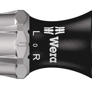 Wera 05073661002 Kraftform Kompakt 27 RA Slotted Ratcheting Screwdriver, 1/4" Head, MULTI